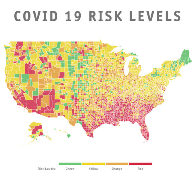 Covid-19 Risk Level Map
