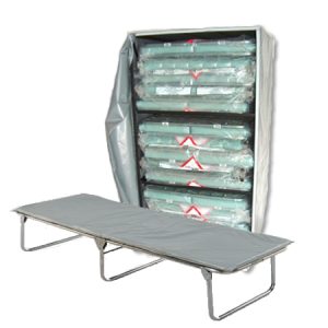 Extra Wide Cots (15) with Cart