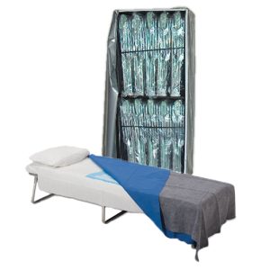Adjustable Beds (10) with Cart