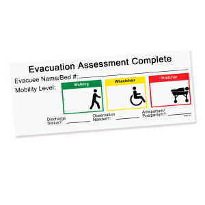 Evacuation Assessment Door Sign